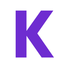Purple Kortext K logo